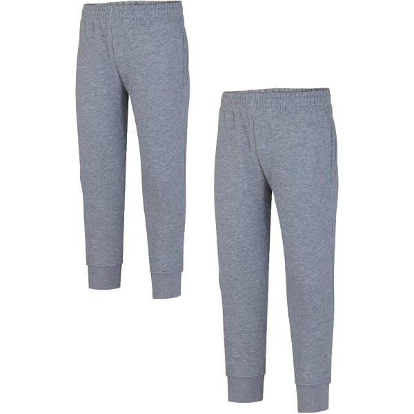 Lot De 2 Pantalons De Jogging Enfant - Taille Élastique, Tissu Doux Et Respirant - Pour École, Sport, Quotidien - 3