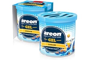 AREON Odświeżacz powietrza Gel CAN zapach do samochodu, puszka zapachowa do pomieszczeń, odświeżacz powietrza do samochodu (Dream)