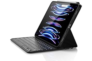 ESR Ascend iPad Keyboard Case for iPad Air 11 Inch (M3 2025/M2 2024), Pro 11/Air 5/4, Magnetic Detachable Case, Adjustable Portrait/Landscape Mode, Light and Portable, Springy Keys, Black