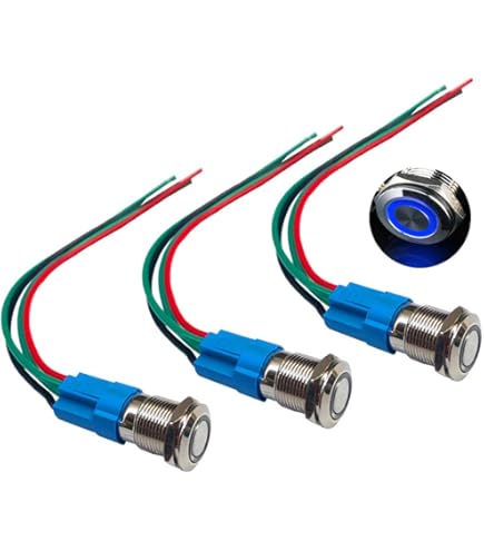 Interruttore A Pulsante 19 Mm Interruttore Momentaneo A Pulsante - Foto 7