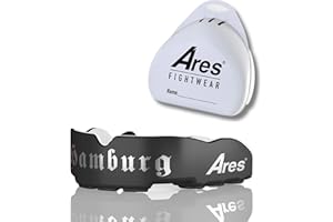 ‎ARES FIGHTWEAR Ares Fightwear® Slim Fit Mouth Guard Boxes with Storage Box for Martial Arts, MMA & Athletes I Maximum Mouth Protection Thanks to Optimal Fit I Professional Mouthguard for Men and Women
