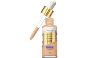 Max Factor Miracle Pure Skin Reset Serum Foundation 30-40 Fair to Light, 2-in-1 Serum Formula, Healthy Looking Skin, Medium Coverage, Satin Matte Finish, 2% Niacinamide, Dermatologically Tested