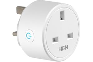 HBN Smart Plug WiFi Socket Work with Alexa Echo and Google Home, Smart Timer Plug, No Hub Required, 2.4Ghz Only (13A/3120W,1 Pack)