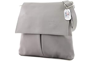 Craze London Double Pocket Genuine Italian Leather Cross body Messenger Shoulder Bag