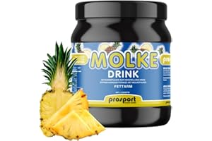 Prosport Molke Drink Ananas + L-Carnitin 1000g Dose, Trinkmolke, Süssmolke Molkepulver