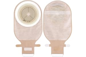 GEYIWSSXY 20 PCS Ostomy Supplies Colostomy Bags One Piece Ostomy Bag Ostomy Drainable Pouch for Ileostomy Stoma Care Cut to Fit (20-70mm)