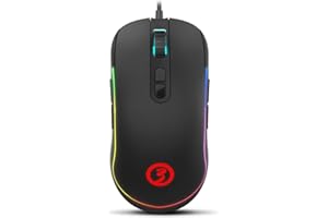OZONE GAMING GEAR Raton Gaming Ozone NEON X20 - Mouse Gaming Avanzado - Sensor Optico, RGB, 5000 DPI, Botones Programables, Ergonomico, Negro