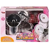 1818-3 Steel Cookware Pan Set 8 Pieces - Vardem Toy
