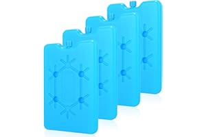 DIELOVEHUA 200 ml Ice Packs for Cool Bag, Ice Packs for Lunch, Reusable Ice Packs, Ice Packs for Cool Box, for Outdoor to Keep Food Fresh