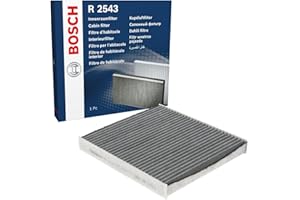 ‎BOSCH Bosch R2543 Aktivkohle Innenraumfilter - filtert Gerüche, Pollen und Staub - Ersatzfilter für bessere Luftqualität im Fahrzeuginnenraum