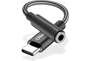 Oliveria USB C to 3.5mm Headphone Jack Adapter, Audio Adaptor Type C to Aux Audio Dongle Compatible with Samsung Galaxy S23 S22 S21 S20 Ultra S20+ Note 20, Pixel 6 Pro/6, iPad Pro (11in/12.9) and More