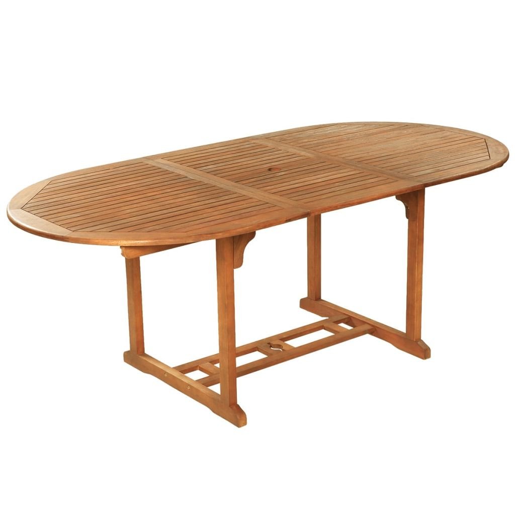 Festnight 23-TLG. Garten-Essgruppe mit Kissen Gartengarnitur aus Akazienholz Gartenmöbel Set inkl. 1 Esstisch + 8 Stühle + 2 Sonnenliegen + 10 Sitz-/Liegepolster + 1 Beistelltisch + 1 Sonnenschirm – Bild 4