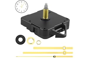FANXAOLNES Mouvement d'Horloge à Quartz Silencieux, 24MM Mecanisme Horloge Pile, Kit de Remplacement pour Projets de Bricolage, Réparation d'Horloges Anciennes, Décoration de Maison, Bureau, École