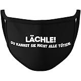 Dilara Masken Mit Motiv Lustige Masken Fur Gesicht Aus Baumwolle Ich Hasse Menschen Amazon De Auto