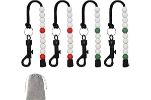 Golf slagmätare, golfräkningskedja, golf Stroke Counter, golf räknare poäng, golfpärlor slagmätare, golf poäng pärlor med klämma, lämplig för män kvinnor utomhus golf