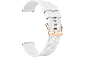 Aurrain Silikon klockarmband för 18mm 19mm 20mm 22mm,unisex mjukt sportersättningsarmband.kompatibel Garmin/Galaxy/Amazfit/Hu