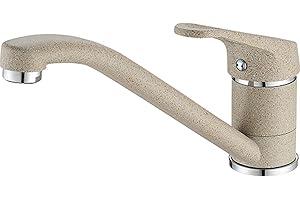 Grifo de cocina de alta presión, de Franke, 115.0275.351, hecho de fragranite, con boquilla fija, color blanco, beige, 115.0275.332