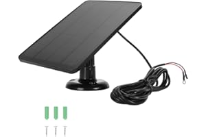 VBESTLIFE Solar Panel for Ring Doorbell, 10W Solar Panel Camera Charger Compatible with Ring Battery Video Doorbell 2/3/3+/4+, for Nest (CSP4W-O-B)