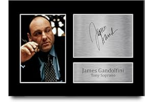 HWC Trading James Gandolfini A4 Ungerahmt Signiert Gedruckt Autogramme Bild Druck-Fotoanzeige Geschenk Für Sopranos Tv-Show-Fans
