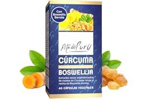 Boswellia Serrata + Cúrcuma y Pimienta Negra | Antiinflamatorio Natural para Articulaciones | Con 65% de ácido boswéllico y 95% curcumina | 40 Cápsulas Veganas – Estado Puro TONGIL