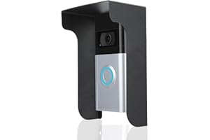 TEKCAM Cubierta de lluvia para timbre compatible con timbre de puerta, timbre de Google Nest, timbre, Eufy Arlo Kasa, timbre de puerta, cubierta de metal para timbre, protección contra la intemperie,