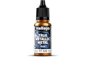 Vallejo True Metallic Metal 77123 (Base) Imperial Gold (18 ml)