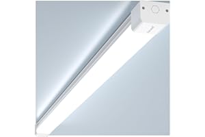 Airand Neon Led 150cm, Tube Led 45W, Reglette 4500LM Luminaire Plafonnier Etanche IP66, Barre Éclairage Plafond Lampe Blanc Froid 5000K Lumiere pour Garage Cuisine Bureau Atelier Intérieur Extérieur