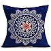 Produktbild Kissenbezug Kissenhülle KissenbezügeVovotrade New Bohemian Muster Ethno-Stil Dekokissen Cover Auto Kissenbezug Kissenbezug Deko-Sofa Kissenbezug Bett Decor Sleeper Pillow Nackenkissen (D, 43cm*43cm)