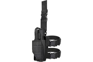 GrandEver Holster de cuisse multifonction Noir