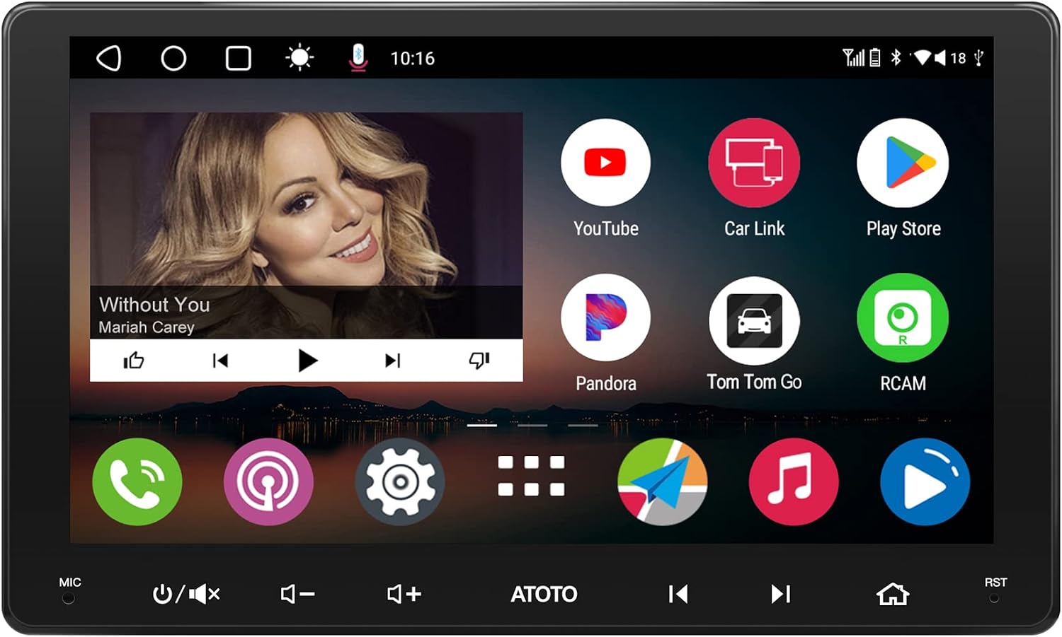 [9 Pulgadas] ATOTO A6 PF DIN Doble Android Radio, CarPlay inalámbrico y Android Auto, Pantalla IPS, Bluetooth Doble, Conexión a Internet WiFi/BT/USB,HD LRV, 2G + 32G, A6G209PF