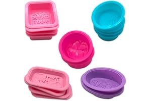 CKANDAY 20 moules à Savon en Silicone, 100% Bricolage Savon Doux fabriqué à la Main Fournitures Cupcake Muffin Plaque de Moulage de Bonbons pour Bricolage Artisanat Fait Maison, Grade Alimentaire