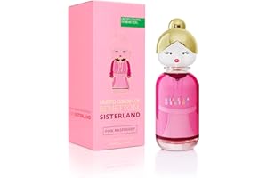 UNITED COLORS OF BENETTON Benetton, Sisterland Pink Raspberry, EDT para Mujer, Larga duración, Fragancia joven, moderna y fresca, Notas florales, de neroli y almizcle, Optimo para uso diario, 80 ml
