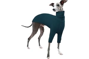 PUMYPOREITY Felpa Levrieri, Maglie per Whippet Pullover Lurchers Abbigliamento Invernale Levieri Maglione Cane Taglia Media(Blu, M)