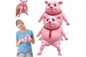 SHENGOU Pig Squeeze Toy, zabawka do wyciskania stres, zabawka antystresowa, zabawka do wyciskania świnki, Squishy Pig Stress Pig Squeeze Zabawka, Zabawki z wyciśniętymi świniami (2 klein)