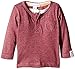 Pumpkin Patch Baby-Boys Mock Henley Polo Shirt, Maple Red Marle, 12-18 Months