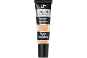 IT Cosmetics, Corrector De Ojeras Antiedad, Waterproof, Cobertura Total, Corrige Ojeras y Bolsas, Tecnología Expression Proof, 28 Tonos Disponibles, Light Buff 14.5, Bye Bye Under Eye, 12 ml