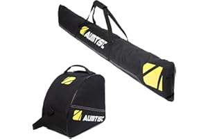 AUMTISC Ski Bag Ski and Boot Bag Combo for 1 Pair of Skis