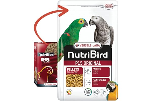 P15 Original Granulés extrudés - Aliment d'entretien pour perroquets 1kg - Nutribird