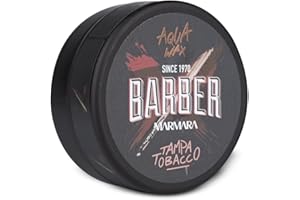 BARBER MARMARA TAMPA TOBACCO Aqua Hair Wax 150ml Gel Cire avec effet mouillé Cire pour cheveux avec brillance