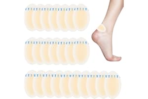 WEHOOM Blasenpflaster Set, 24 Stück Fersenpflaster, Blasenpflaster Groß, Blasenpflaster Zehen, Blasenpflaster Wandern, Blasenpflaster Ferse, Gel Pflaster Geeignet für Linderung Reibung an Zehen und Fersen