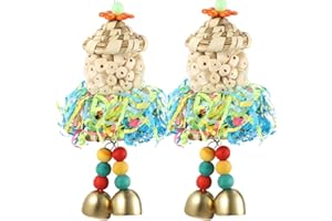 AQH Kauspielzeug für Vögel, Papagei Spielzeug Vogelspielzeug für Kleine Papageien, Aras, Sittiche, Sittiche, Nymphensittiche (B-2pcs)