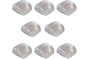 WEAKUP10® 8 Topes Para Puerta Suelo Adhesivos | Topes Puertas Suelo | Lavable y Reutilizable | Al Ser Autoadhesivos, No Requieren Herramientas Para Su Instalación. (Transparentes)