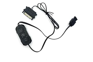 Richstory ARGB Controller, SATA 15pin Power Supply to ARGB 5V 3pin Built-in Light Mode Controller For Motherboards/DIY ARGB Fans/ARGB Light Strips/Lighting Boards