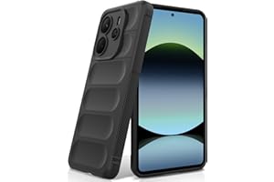 BonYonka Funda para Xiaomi Redmi Note 14 4G, Funda de Silicona Resistente a Golpes y Arañazos, Forro de Microfibra Suave, Funda Integral con Protección para La Cámara, Negro