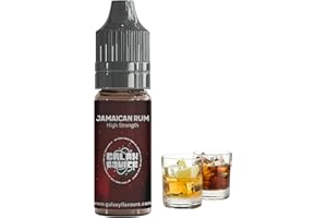 GALAXEJUICE Jamaican Rum Flavouring - High Strength Food Flavoring - 230+ Flavours -10ml Bottle.