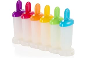 Tescoma 668217 Bambini Stampi per Gelati, Plastica, Multicolore, 10.5 x 18 cm, 6 Pezzi