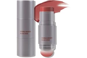 Boobeen Creme Rouge Stick Doppelkopf Leichtgewicht Langlebige Farbe Natürliche Rouge Makeup Stick Multi Gesicht erröten für Wange, Lippe und Auge