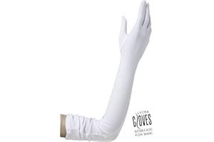 W WIDMANN MILANO Party Fashion - Handschuhe, 60 cm lang, Karneval 20er Jahre, Party Thema