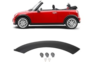 SXHLSELLER Reemplazo de la Cubierta del Arco del Guardabarros de la Rueda para Mini Cooper R50 R53 R52 Scratch Resistant Sporty Front Hood Wheel Arch Trim (Delantero izquierdo 51131505867)