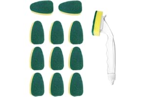 Beito Esponjas Cocina Lavado De Esponja con Mango Líquido Plaza para Lavar Platos para Lavavajillas Cepillo De Limpieza De Limpieza De Trabajo Pesado Wand